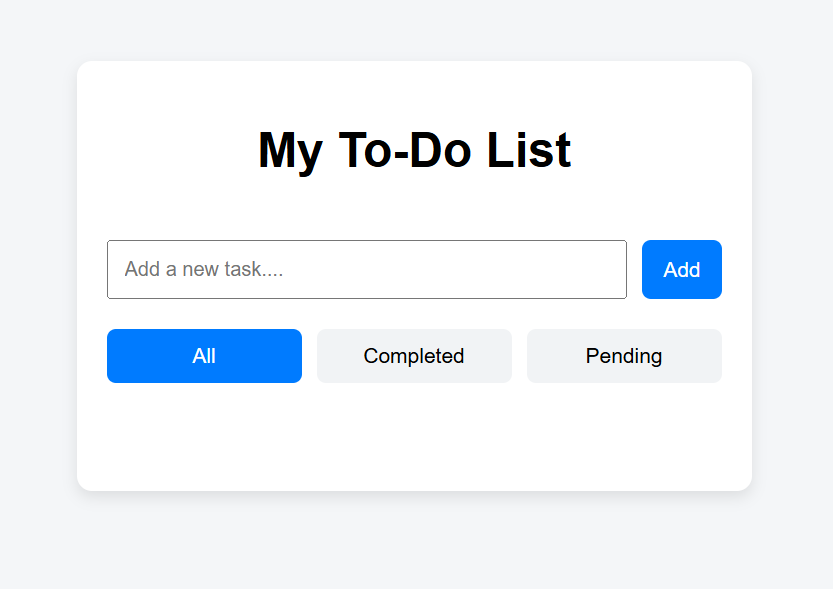 To-Do List Application